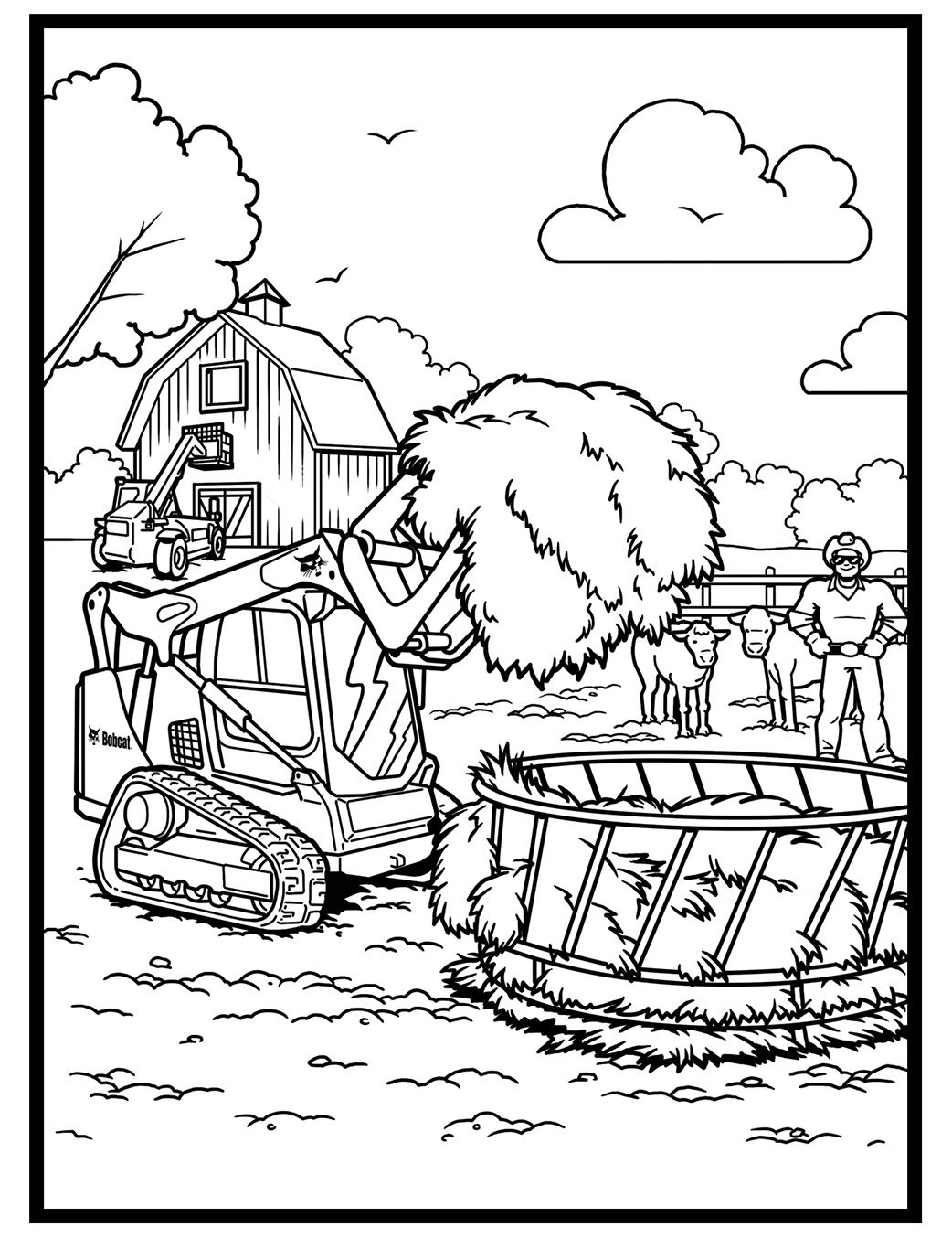 Download the bobcat coloring pages bobcat blog tractor coloring pages coloring pages fall coloring pages