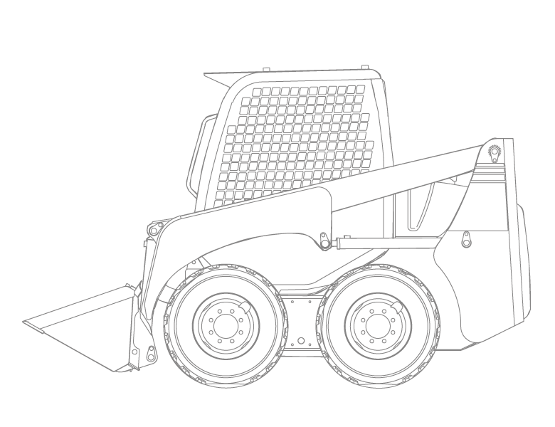 Archive products wheeled skid steer loader sk