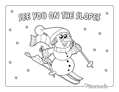 Best snowman coloring pages for kids adults