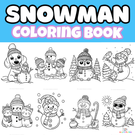Printable snowman coloring pages for winter fun