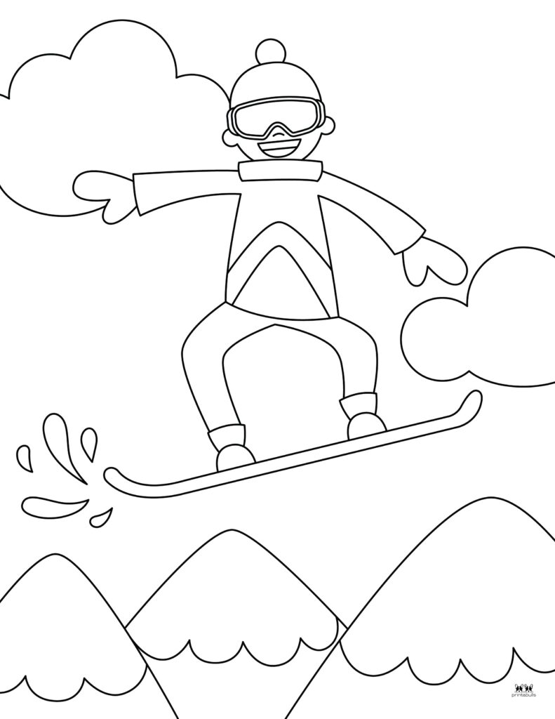 Winter coloring pages