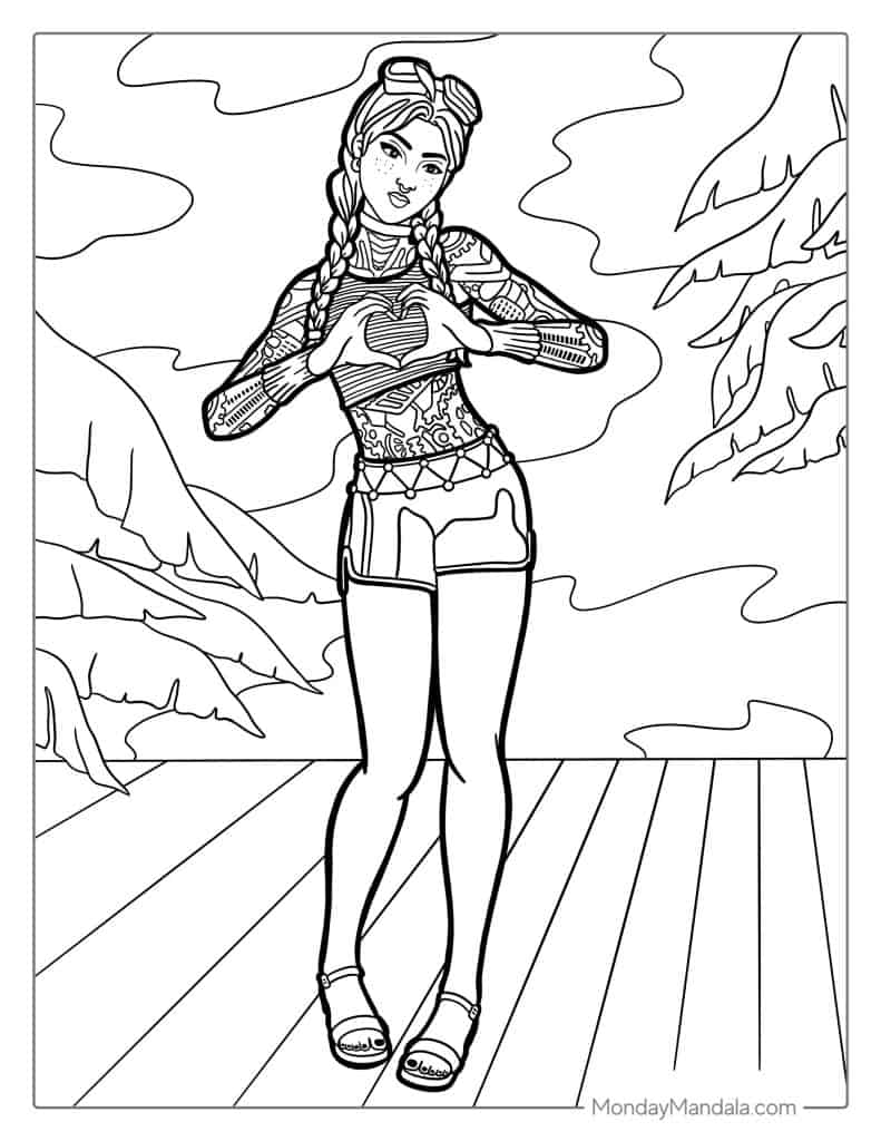 Fortnite coloring pages free pdf printables