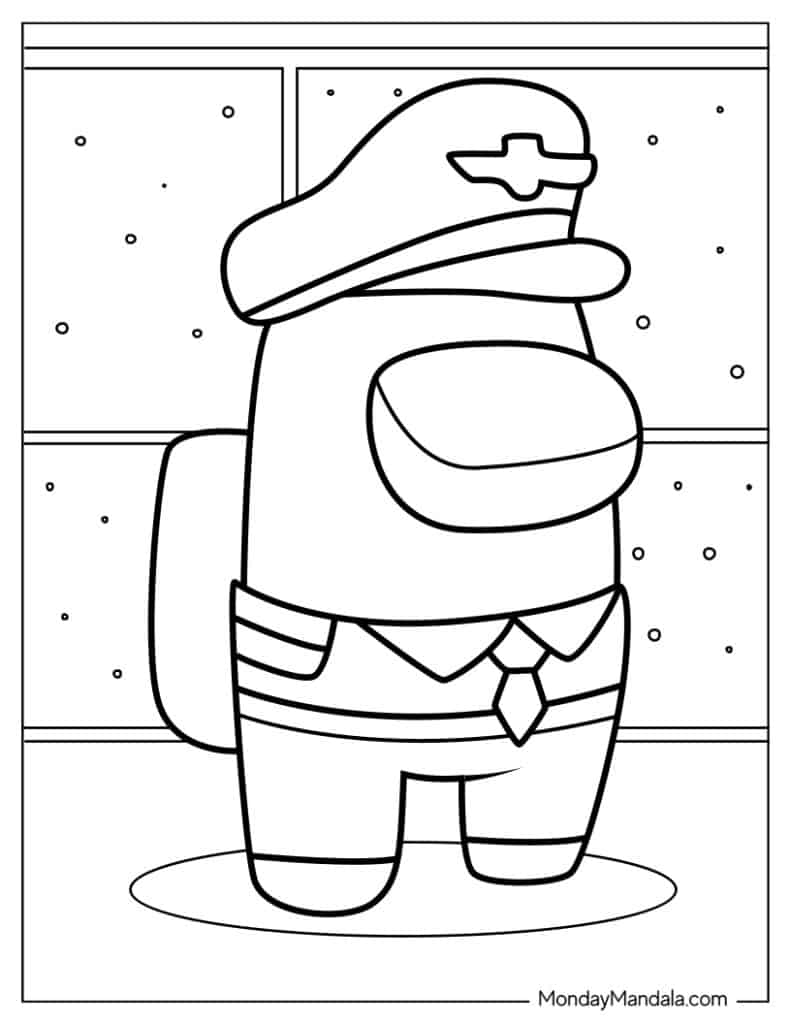 Among us coloring pages free pdf printables