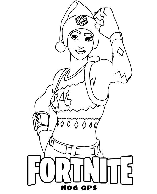 Fortnite nog ops coloring page