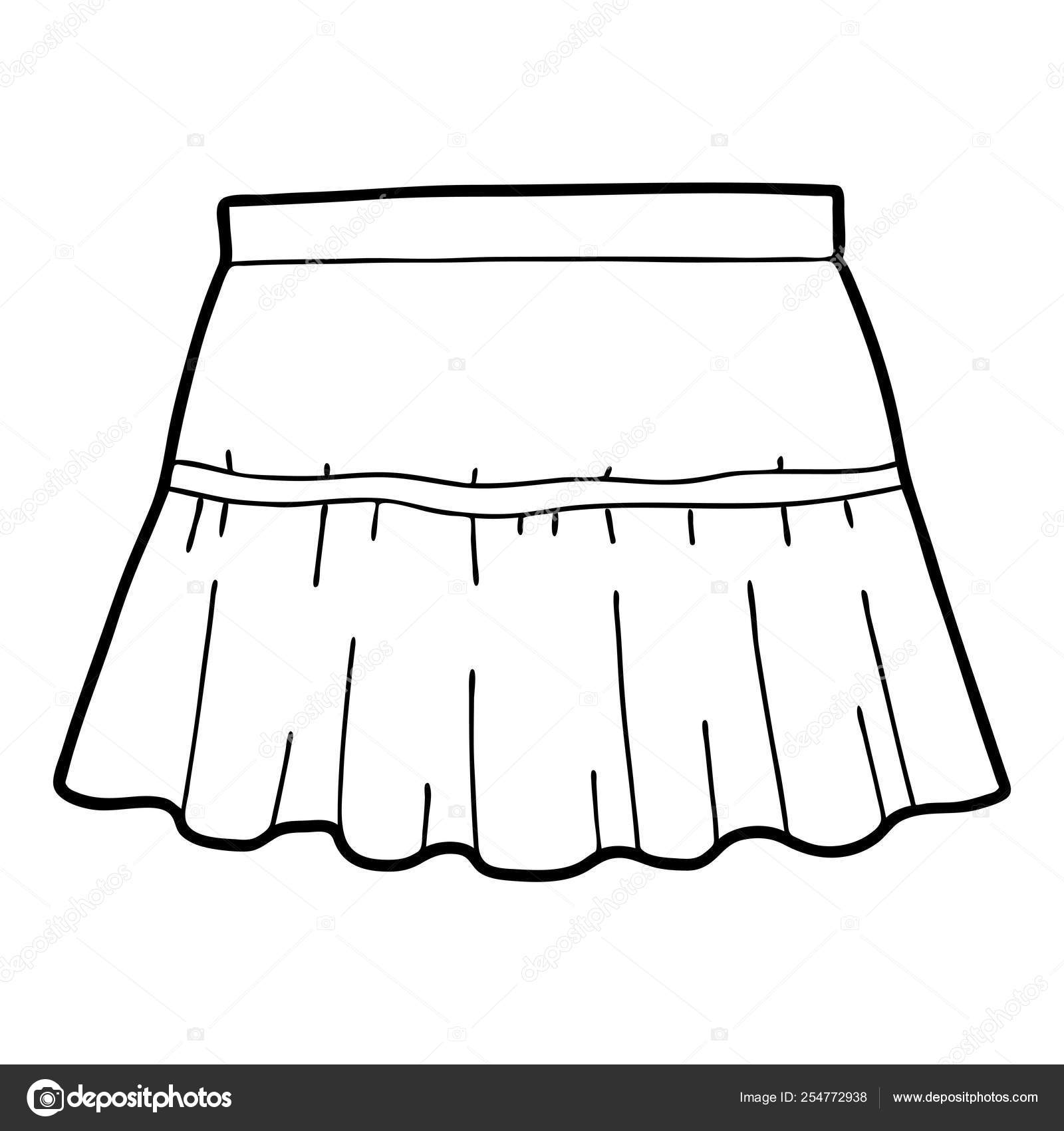 Coloring book skirt stock vector by ksenyasavva