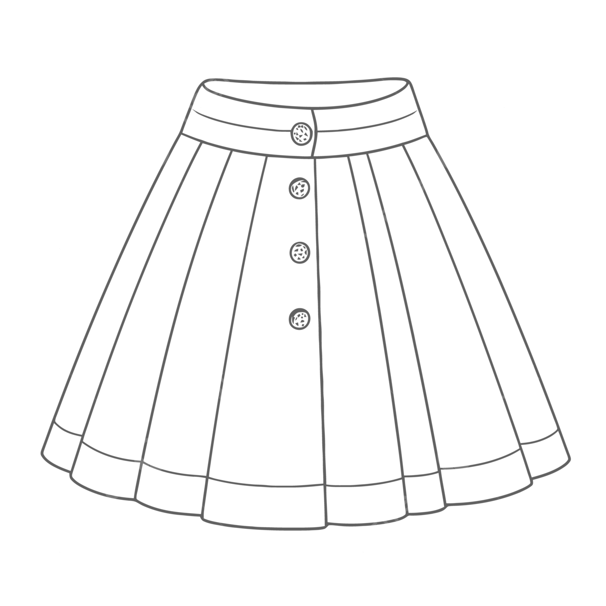 Coloring book illustration of a skirt outline sketch drawing vector book drawing wing drawing rat drawing png and vector with transparent background for free download