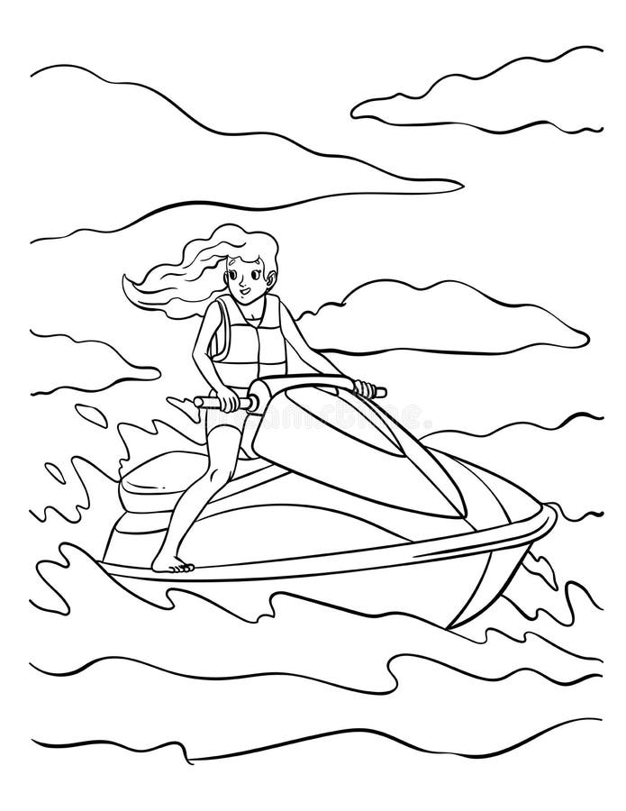 Ski coloring stock illustrations â ski coloring stock illustrations vectors clipart