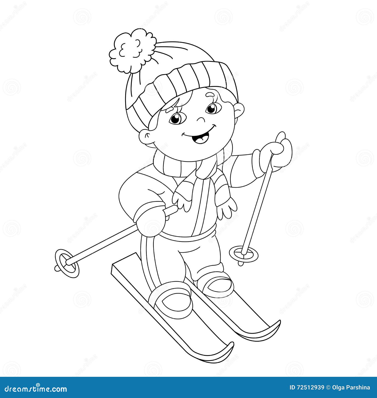 Ski coloring stock illustrations â ski coloring stock illustrations vectors clipart