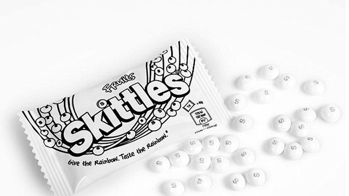 Skittles have ditched their rainbow colours and gone white for a good reason