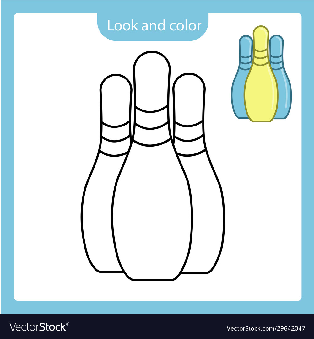 Coloring page outline skittles toy with example vector image