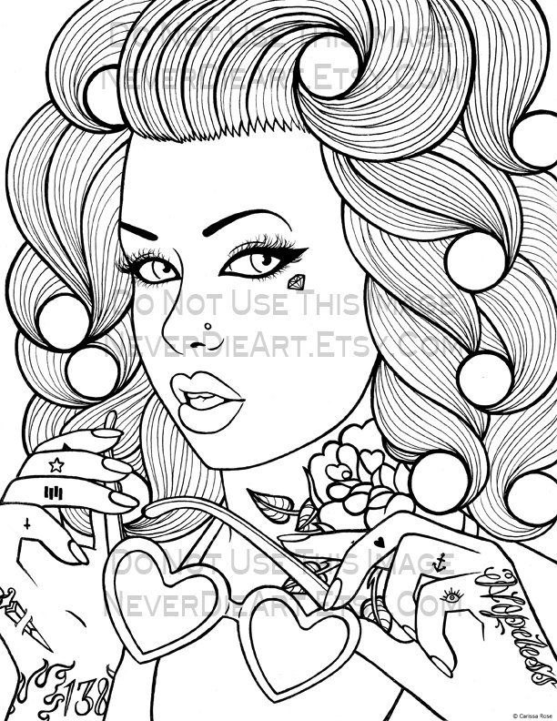Digital download print your own coloring book outline page skittles by carissa rose