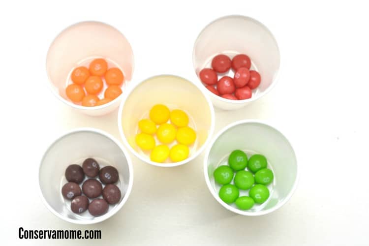 Skittles water color paints easter coloring sheet