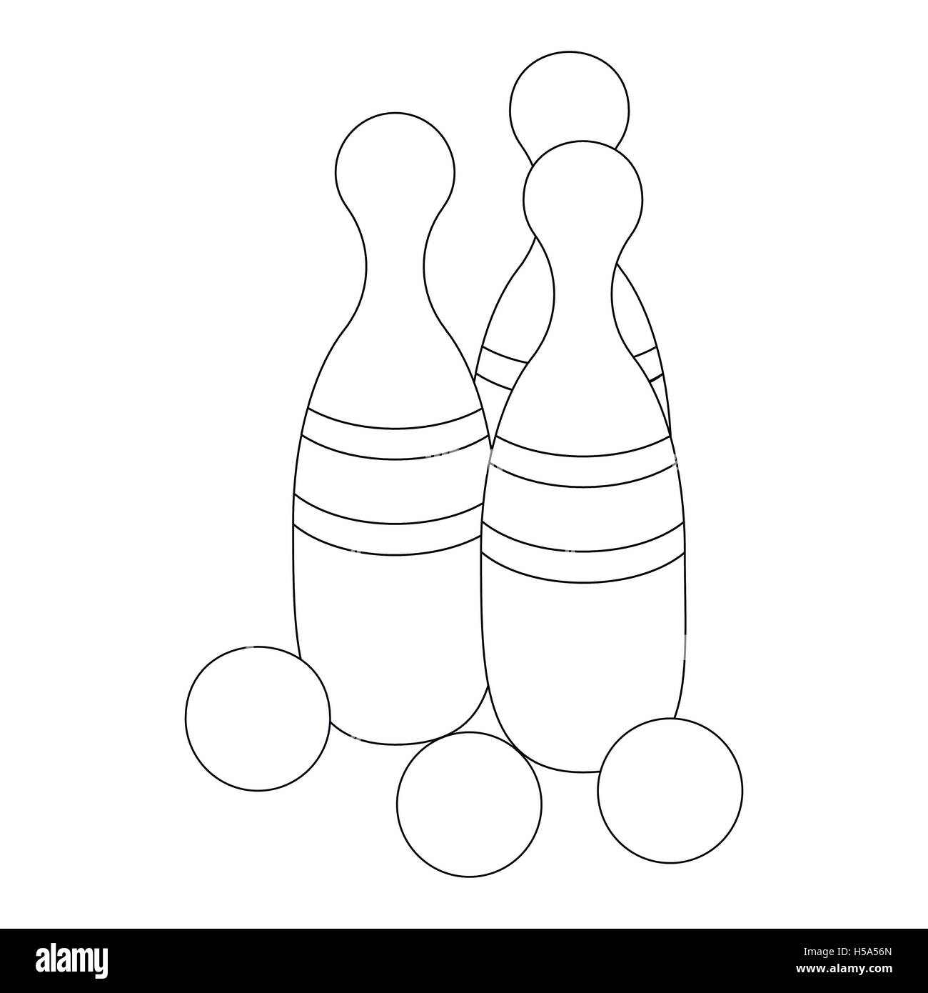 Indoor skittles cut out stock images pictures
