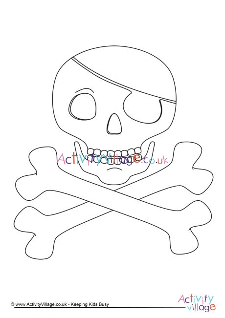 Skull and crossbones louring page