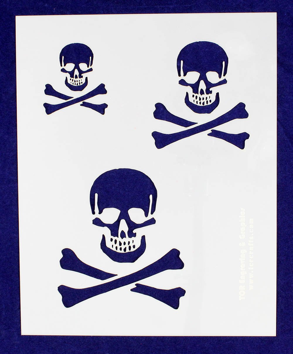 Skull stencil mil