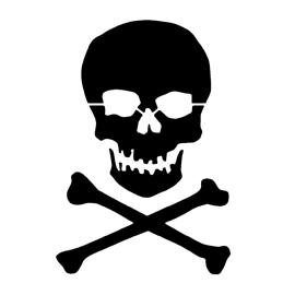 Skull and crossbones stencil free stencil gallery