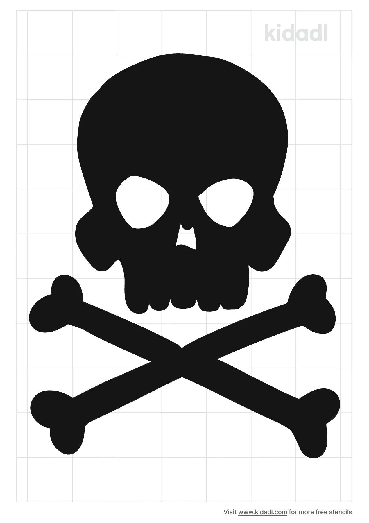 Free skull and crossbones stencil stencil printables