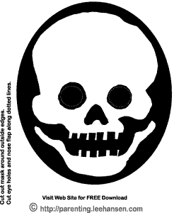 Printable skeleton skull mask day of the dead or halloween activity page