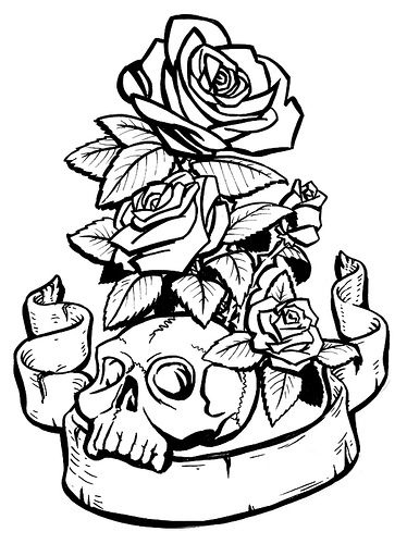 Skull coloring pages coloring pages free adult coloring printables