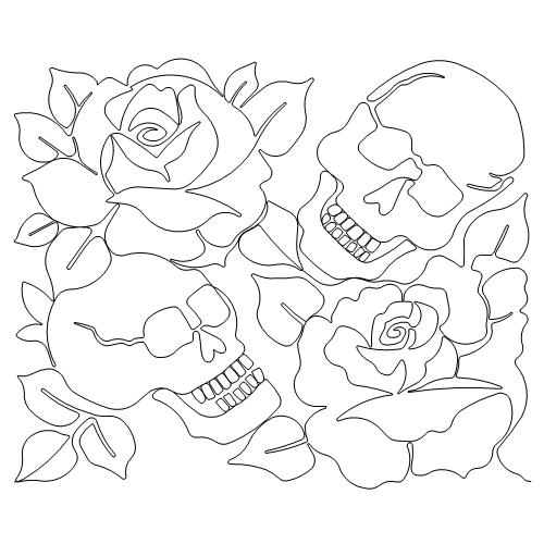 Skulls and roses bb