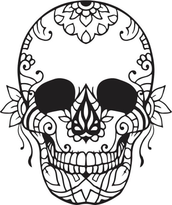 Sugar skull coloring pages