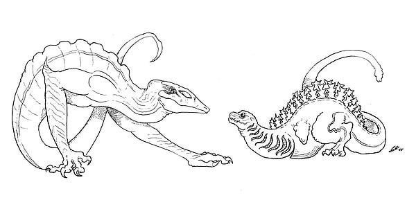 Someone pointed out that ramarak had big front legs and no back legs and kamata