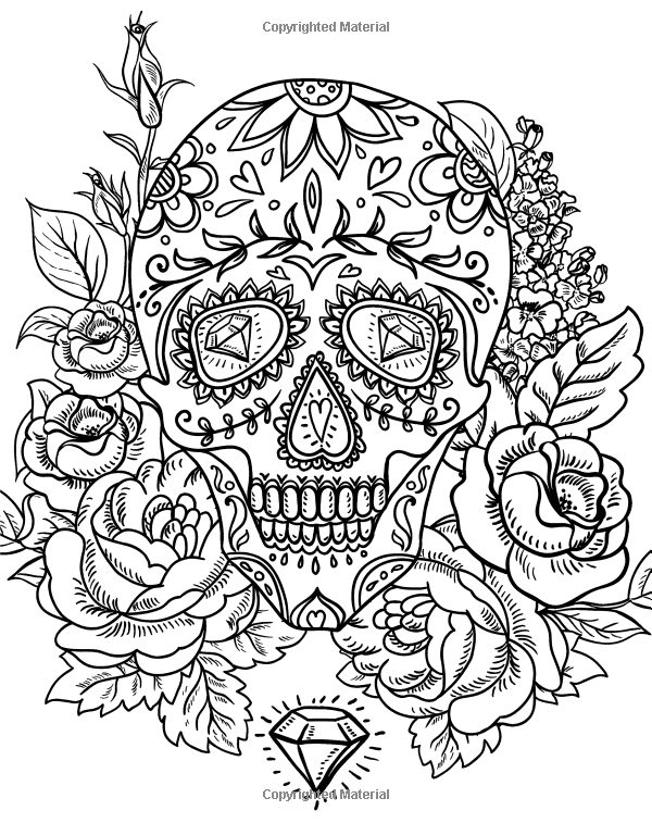 Adult coloring books sugar skulls love coloring pages skull coloring pages free adult coloring pages