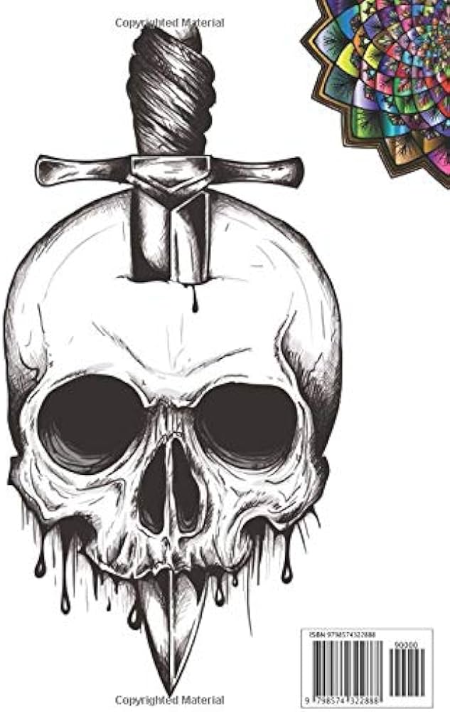 Sugar skull coloring book vol skull mandala tattoo drawing pages perfect day of the deaddãa de los muertos coloring book publication designer books books