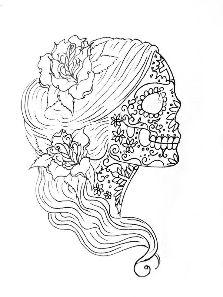 Printable coloring pages skull coloring pages mandala coloring pages skulls drawing