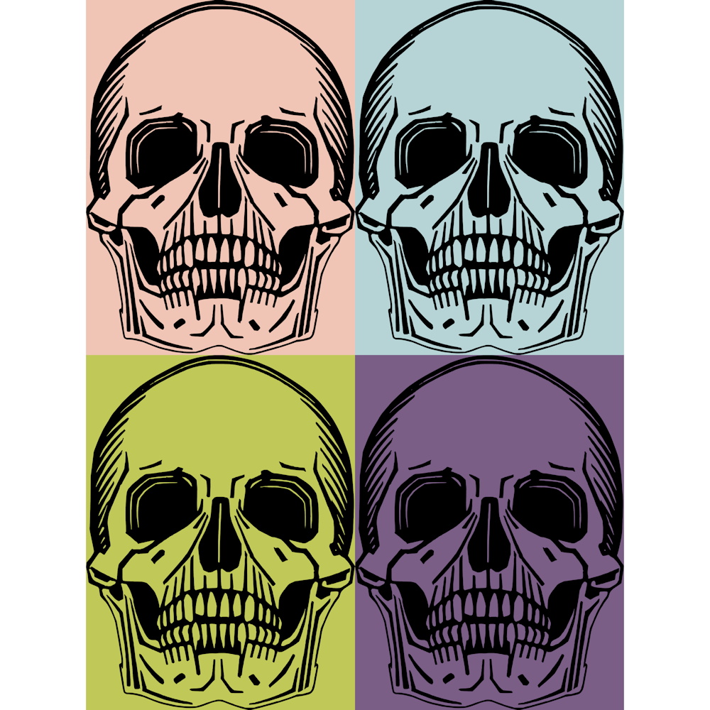 Memento mori skull vector