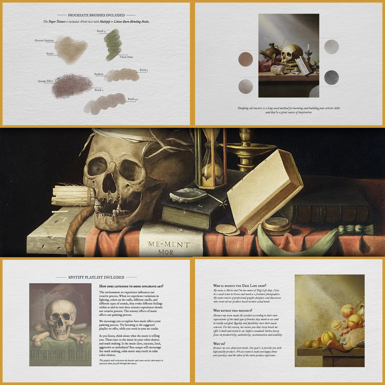 Memento mori procreate kit â