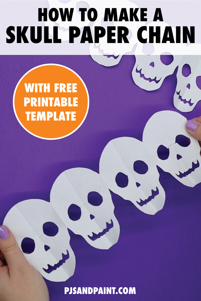 How to make a skull paper chain