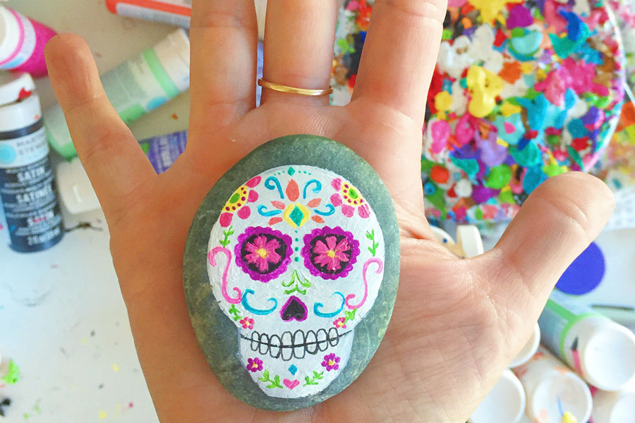 Diy sugar skull crafts for dia de los muertos