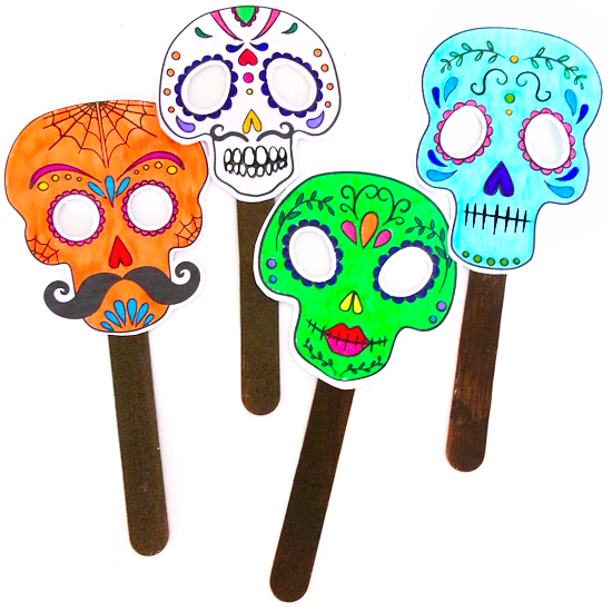 Sugar skull mask craft