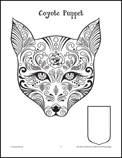 Dãa de los muertos crafts and coloring pages