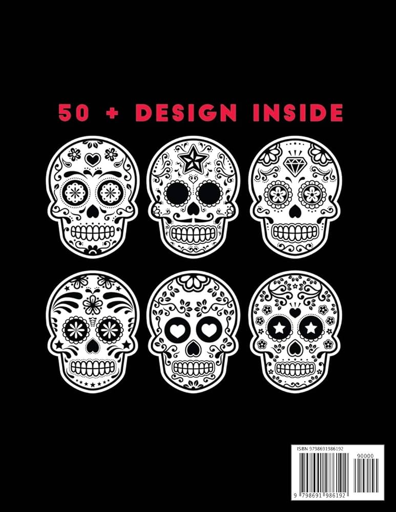 Sugar skull coloring book for kids easy beautiful dia de los muertos designs to draw kid press jane books