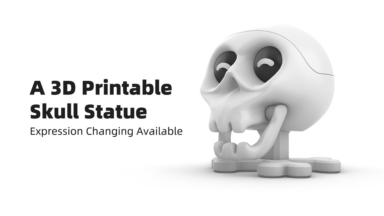 Free d file skull statue