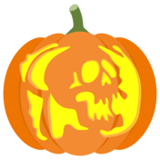 Skeleton in fire pumpkin stencil free printable papercraft templates