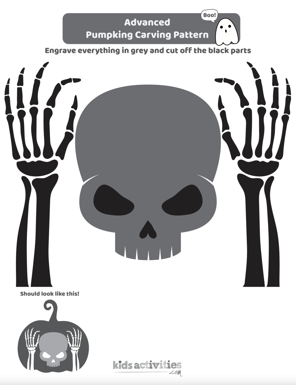 Free pumpkin stencils for halloween