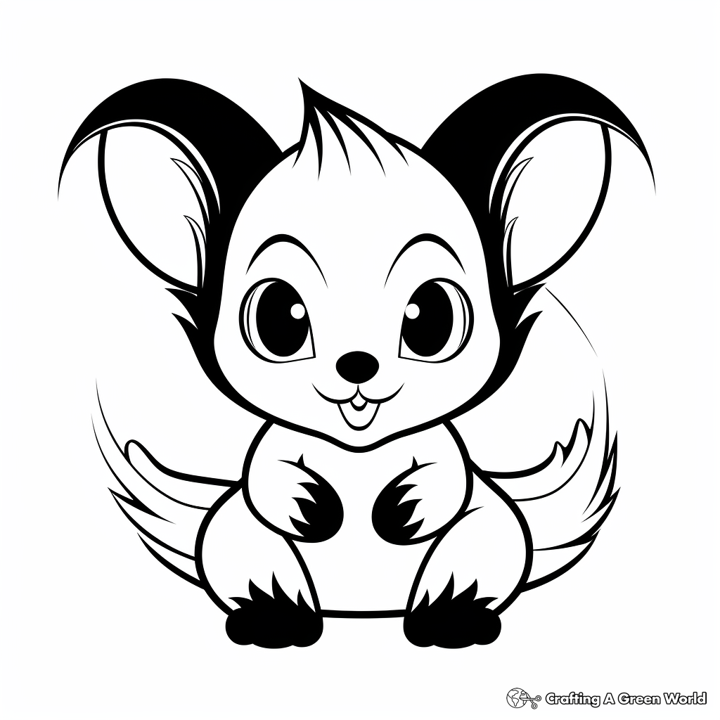 Skunk coloring pages