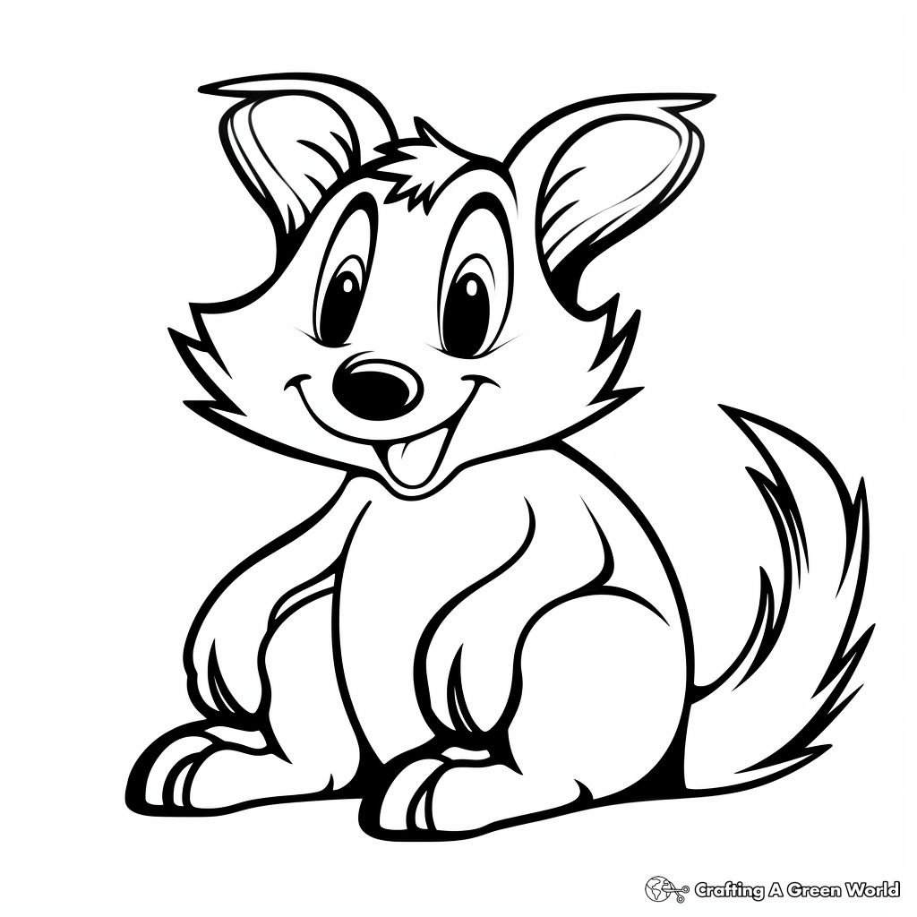 Skunk coloring pages