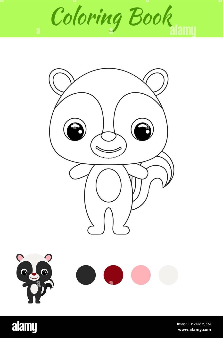 Skunk drawing hi
