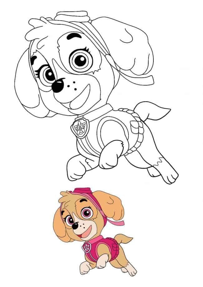 Paw patrol coloring pages