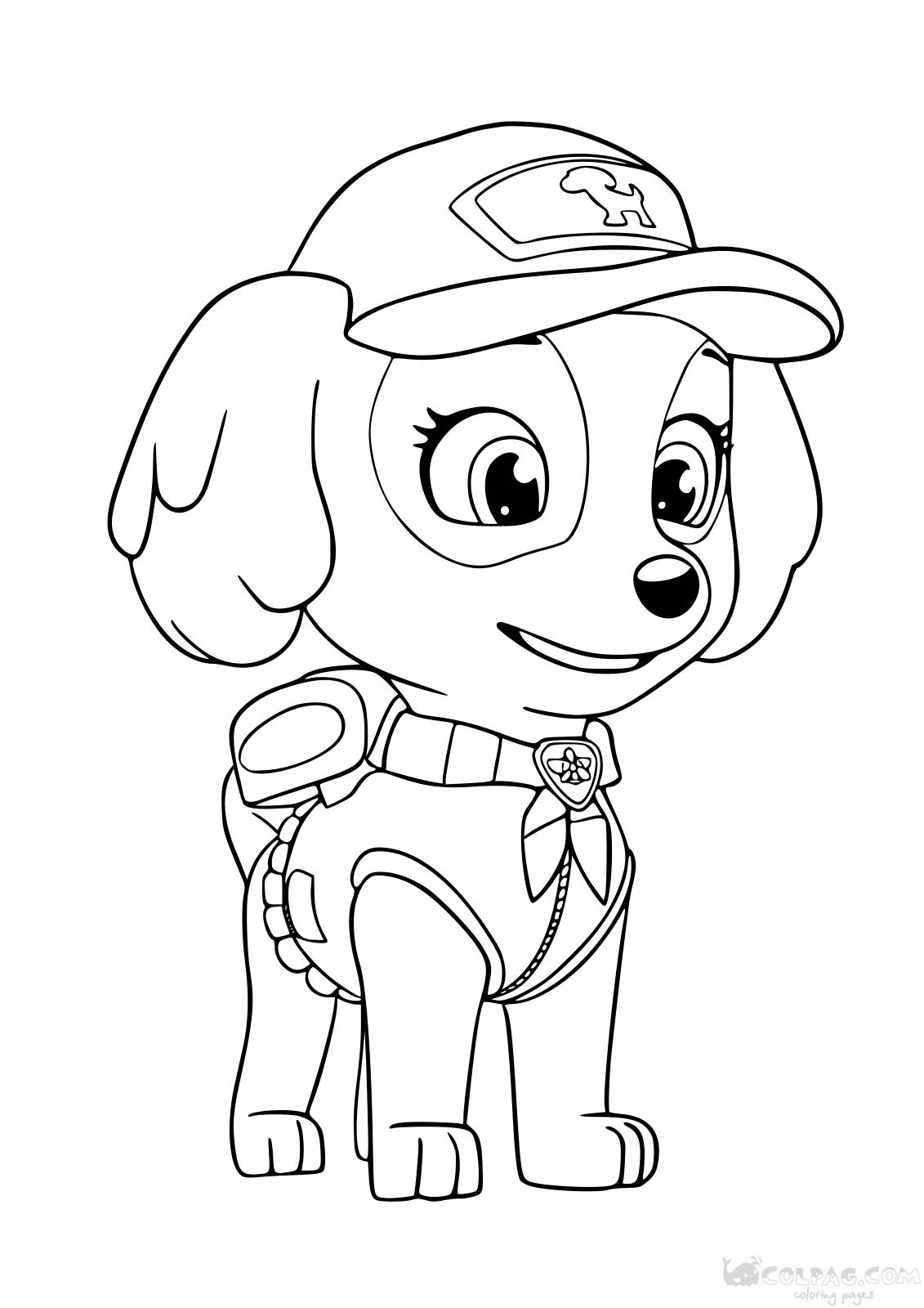 Skye coloring pages to print online
