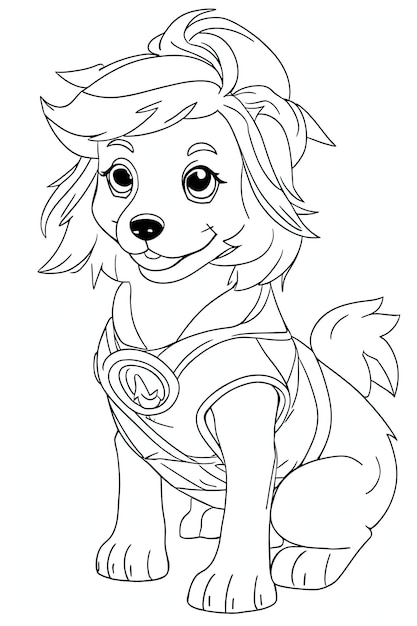 Page cute puppy gangster coloring page art images