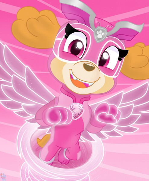 Paw patrol mighty pups super paws skye by rainboweeveeyt