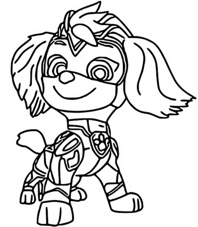 Coloring page paw patrol