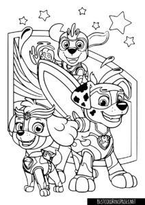 Paw patrol coloring pages