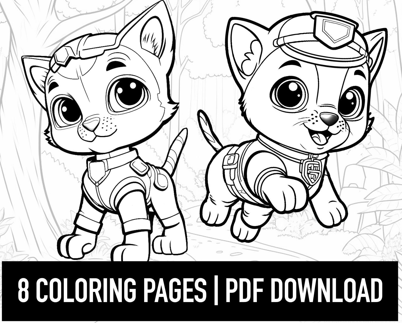 Adventure kitty coloring book