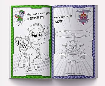 Ready for action paw patrol giant coloring book for kids wonder house books books